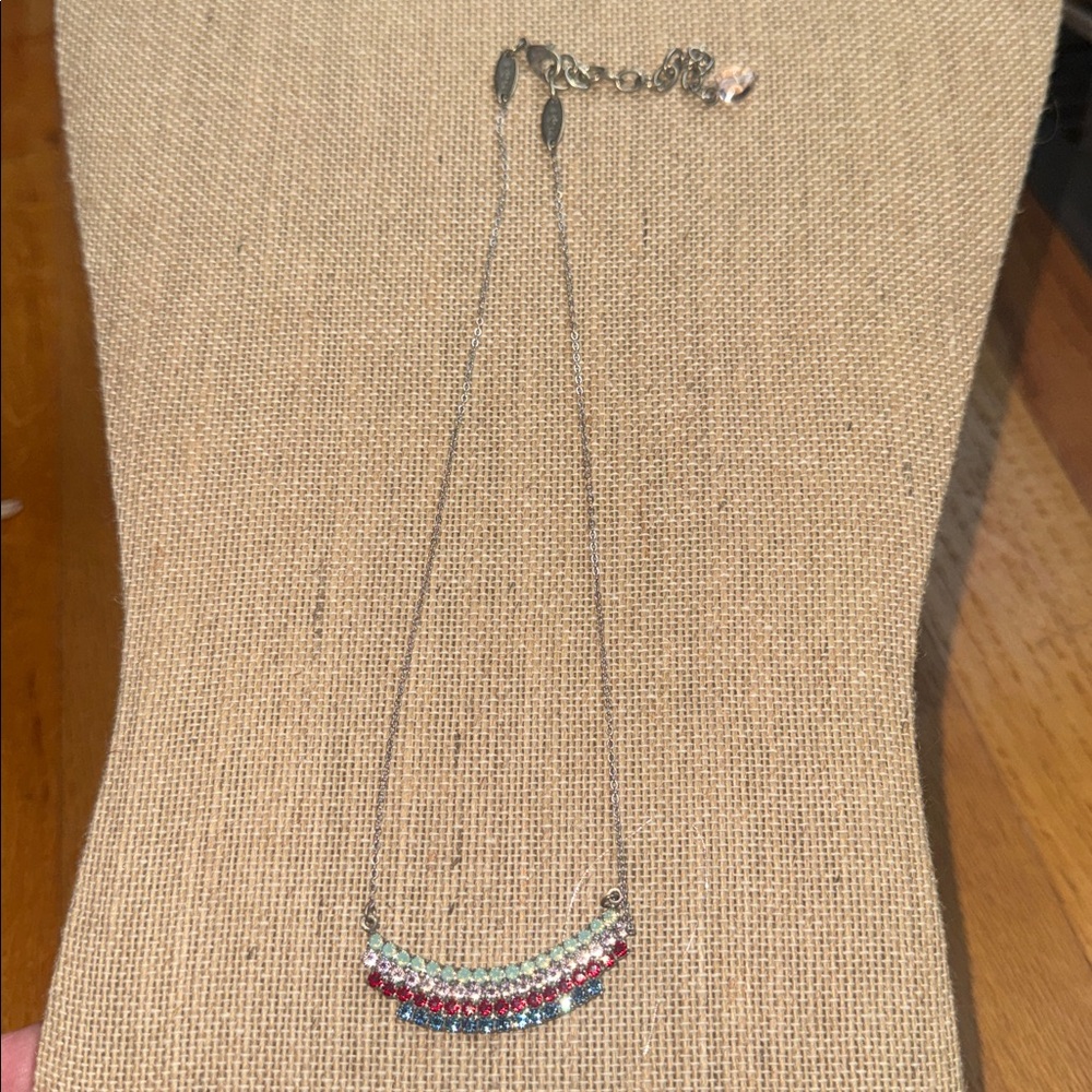 New‎ Sabika Hearts & Stripes necklace